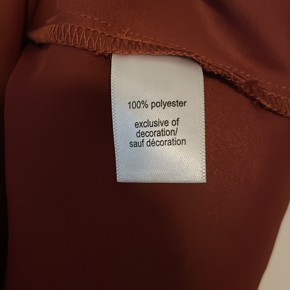 Burnt Orange/Copper Ruffle Shoulder Sleeveeless - Picture 4 of 6